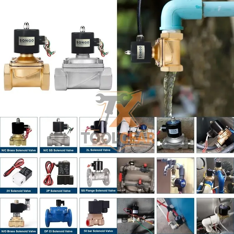 2026China*Factory* Free Sample Normally Close Electric Brass 12v 24v 220V 1 2 3 Inch for Water Control Two Way Magnetic Water