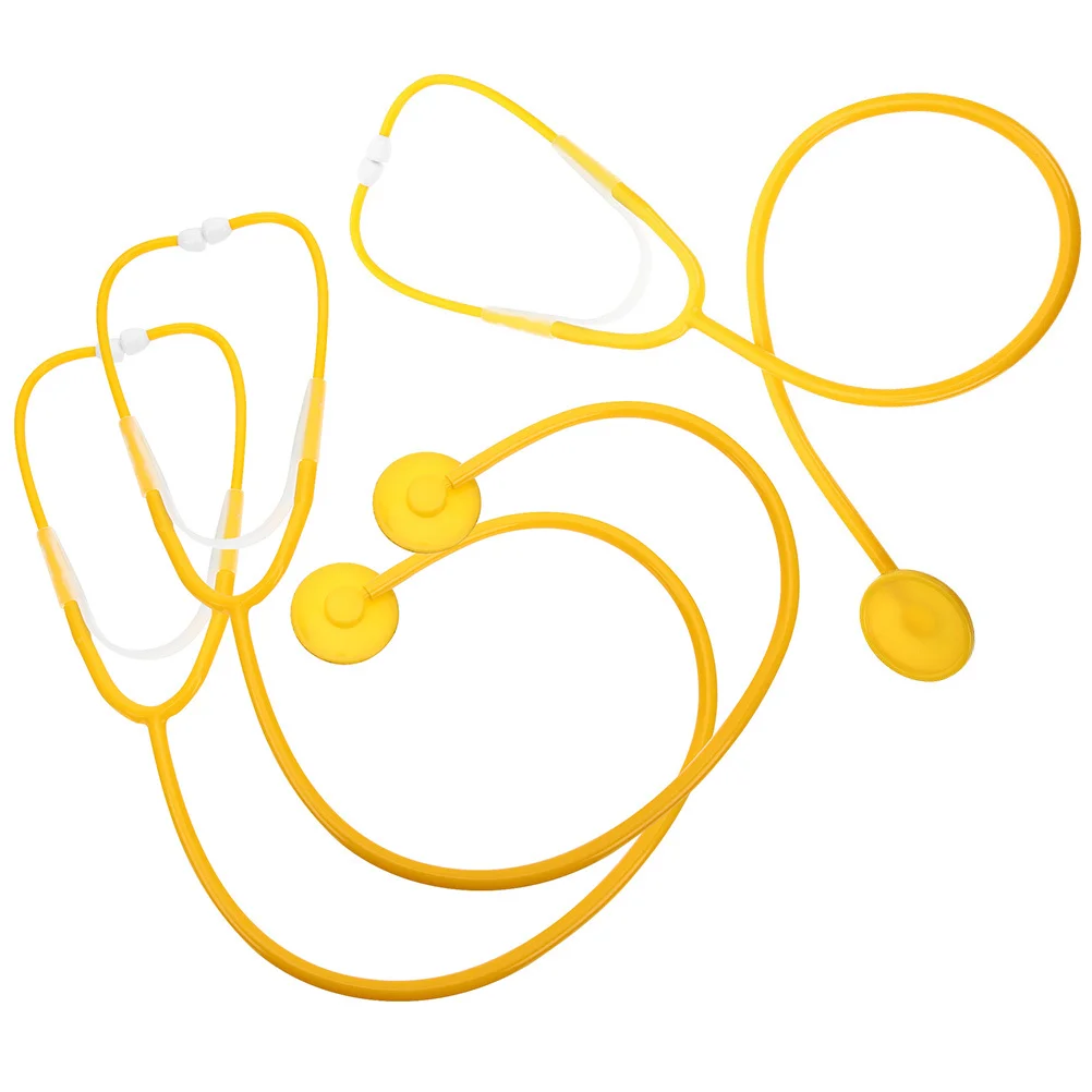 Kit de estetoscopio médico para niños pequeños y niños, herramienta de aprendizaje para juego de imitación, recuerdos de fiesta temática hospitalaria, Idea de regalo, 3 uds.