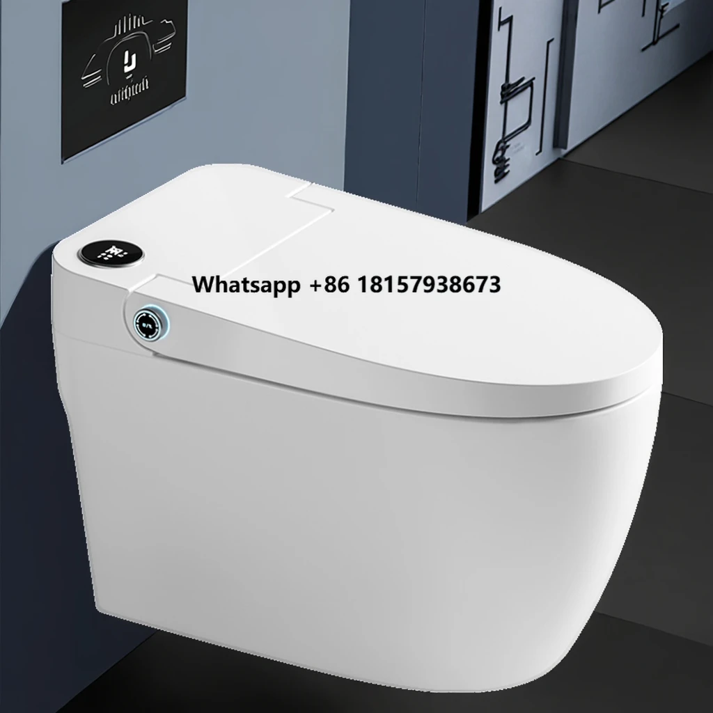 

New Arrival Automatic Intelligent One-Piece Smart Toilet with App-Connected Voice Control Functions Floor Mounted