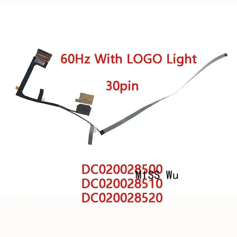 New genuine laptop LCD EDP FHD cable for Lenovo logon y7000 R7000 2020H 60Hz dc0200500 dc02000 28510 dc020028520