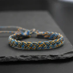 Multi Color Tibetan Buddhist Bracelet Women Men Lucky Beads Charm Adjustable Yoga Braided Rope Bracelets Friendship Jewelry