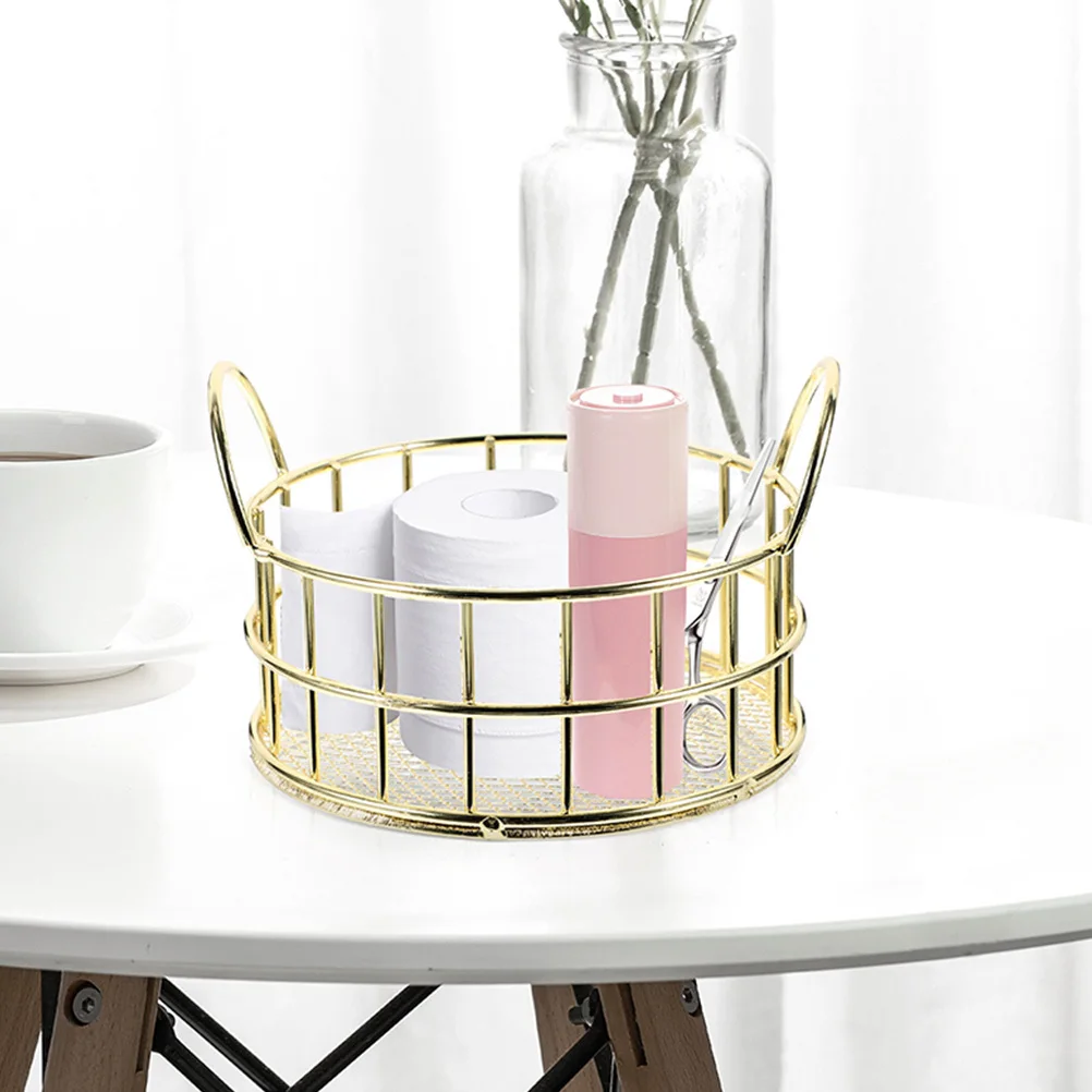 

2Pcs Iron Storage Basket Cat Ear Design Metal Wire Organizer for Desktop Living Room Dining Room Fruit Vegetables Snacks Makeup