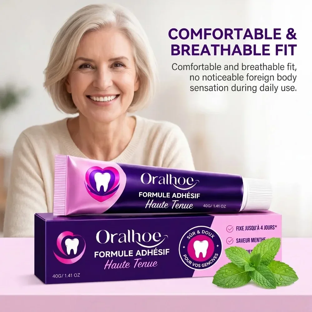 Denture Adhesive Cream Soft Thermoplastic Silicone Denture Reline Cushion Daily Use Denture Stabilizing Pad Oral Care Accessory