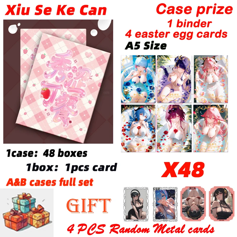 

Wholesale Newest A5 Size Xiu Se Ke Can Collection Card Board Waifu Bikini Swimsuit Palying Trading ACG CCG TCG Hobbies Gift