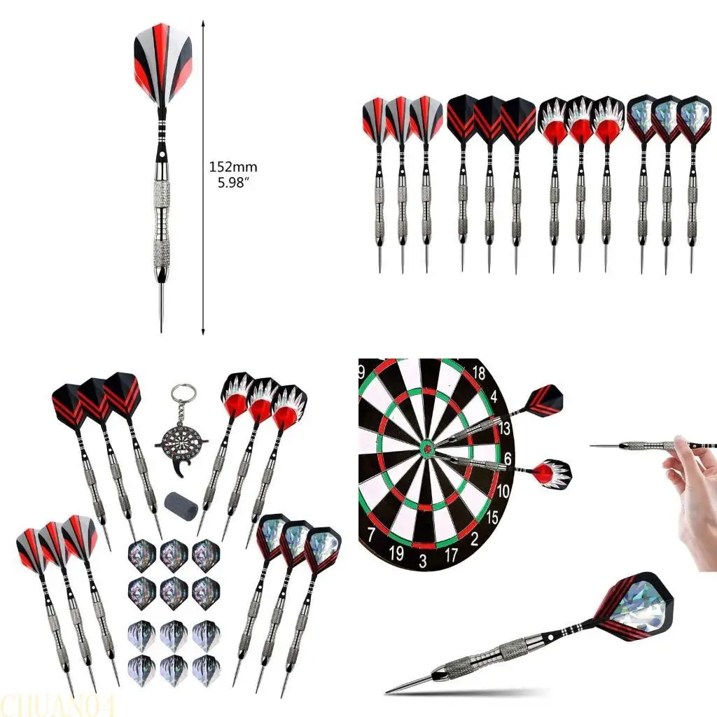 

A1A2 Professional Steel Barrels PET Flight Set of 12 20 Grams Steel Tip Darts Sets with Aluminum Alloy Shaft Safe Darts Set