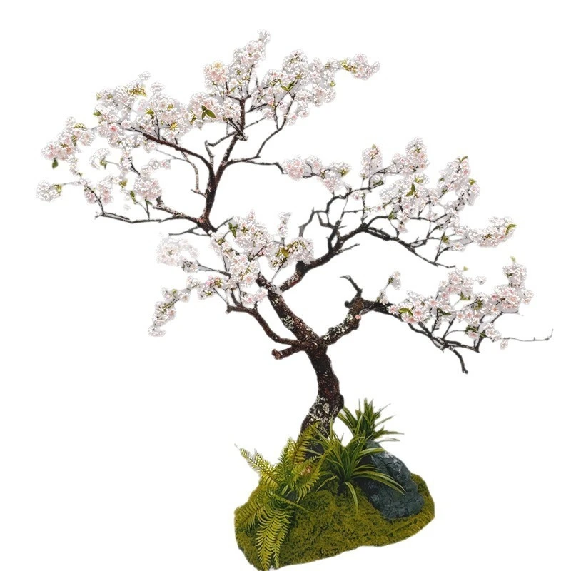 Simulated Pear Blossom Jasmine Wishing Tree White Large Indoor Plant Floral Set
