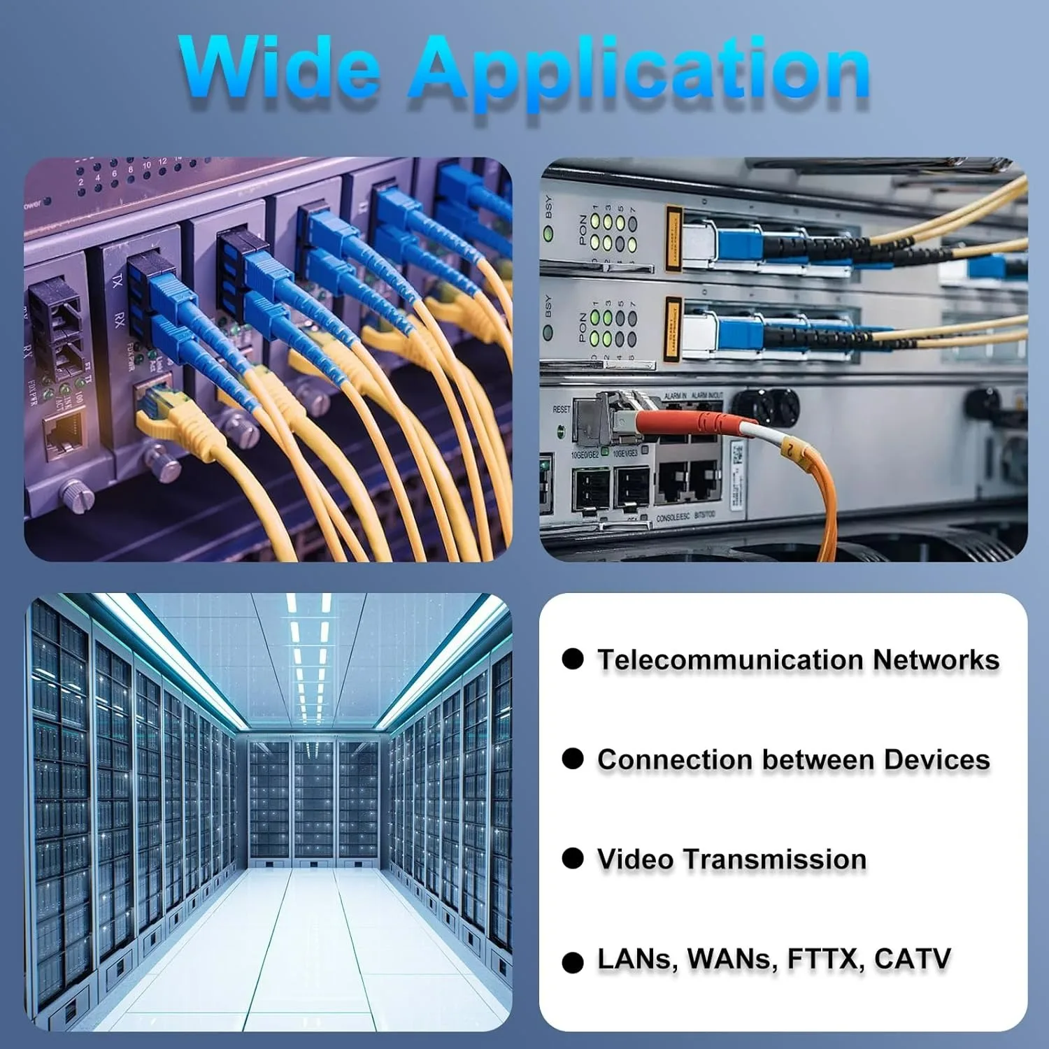フランジ付き SC - LC 光ファイバーカプラー - メタルハイブリッド UPC シンプレックスアダプター