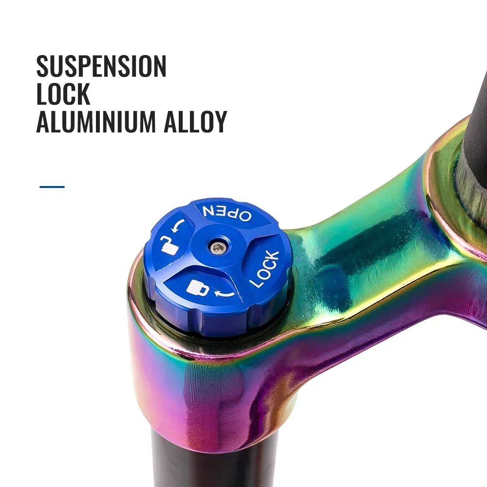 TANKE MTB shock absorption front fork aluminum alloy air oil suspension 27.5 29inch Bike Fork tapered tube boost 36mm TUBE 160mm