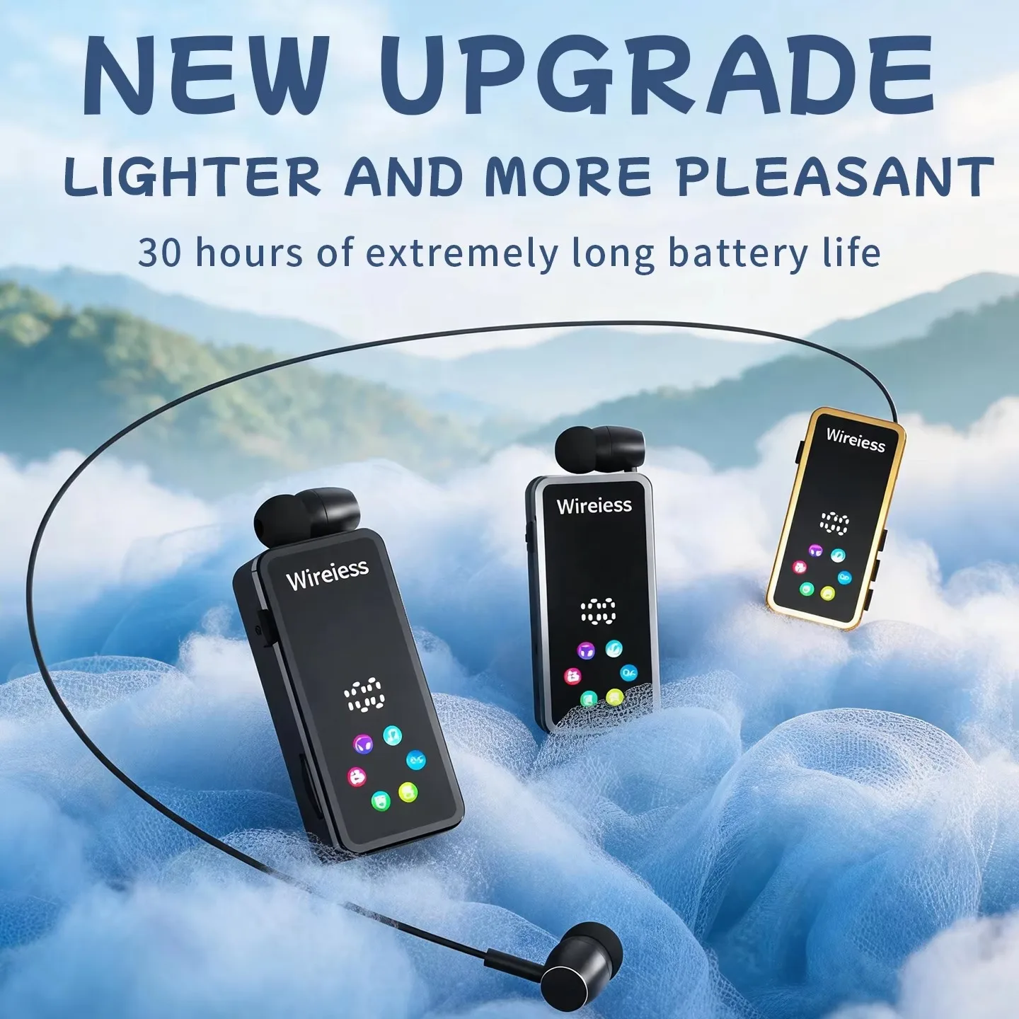 K99 Bluetooth handsfree Earphones long battery life headset Call Music ears wireless wire single-ear headphones PK F920
