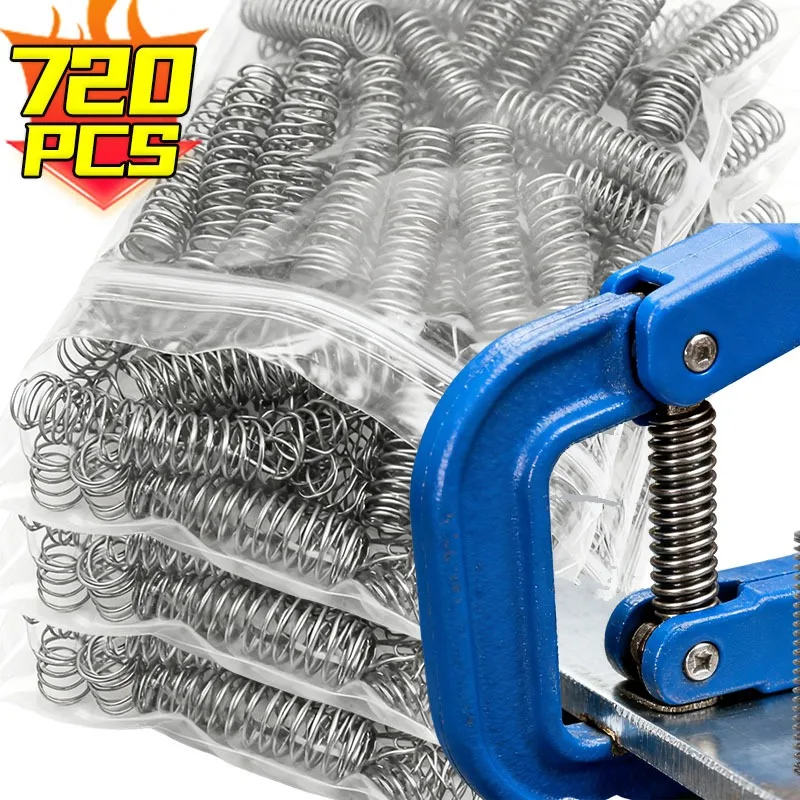 

720/240 шт. набор пружин, пружины сжатия, удлинительная пружина из нержавеющей стали, принадлежности для механического ремонта «сделай сам», оборудование