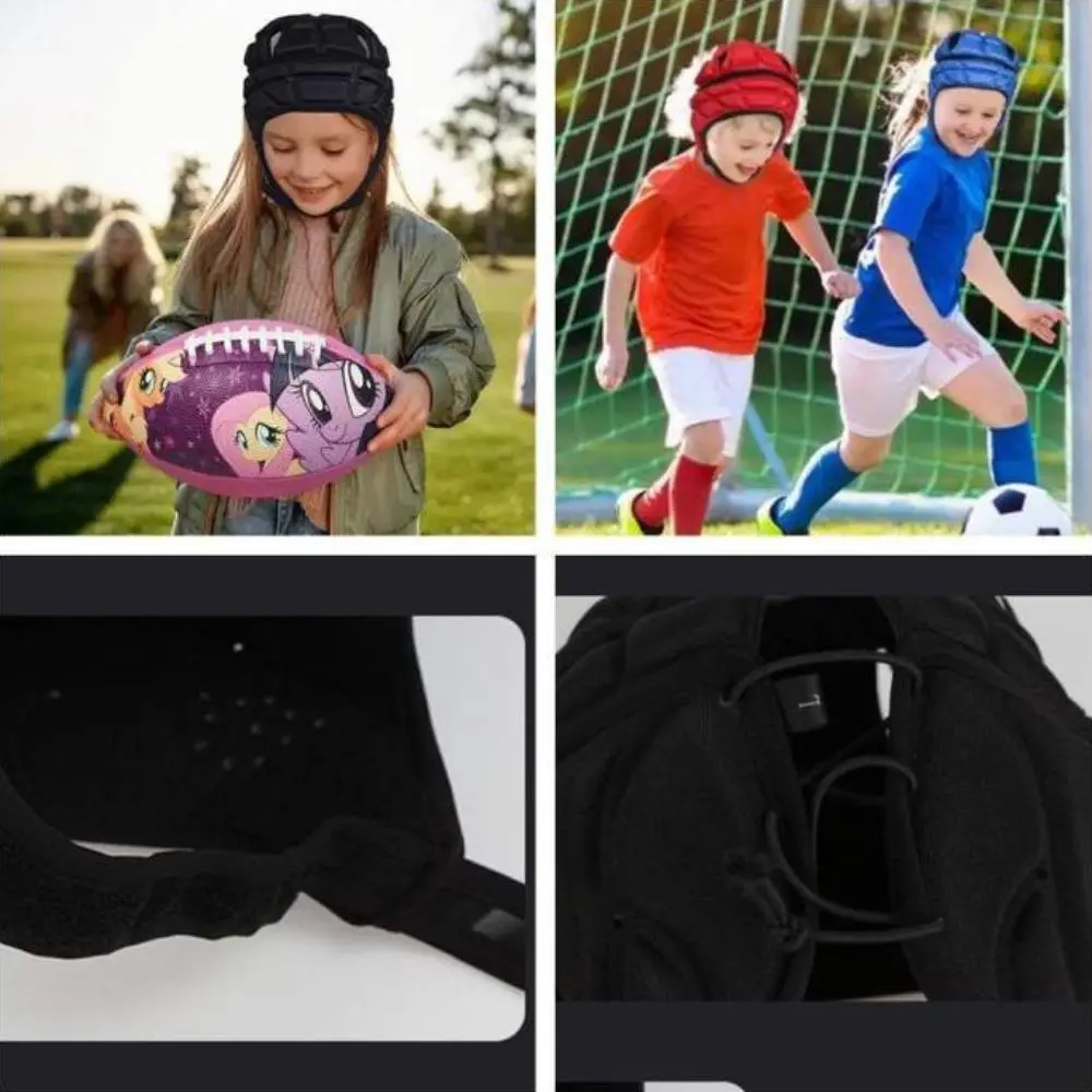 Sponge Padded Football Protect Helmet Breathable Anti-collision Goalkeeper Helmet Shock Absorption Protective Ski Head Protector