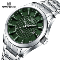 NAVIFORCE 8032 Watches for Men Trend Casual Wristwatch Quartz Calendar Male Sport Watches 30m Waterproof Man Clock with Big Dial