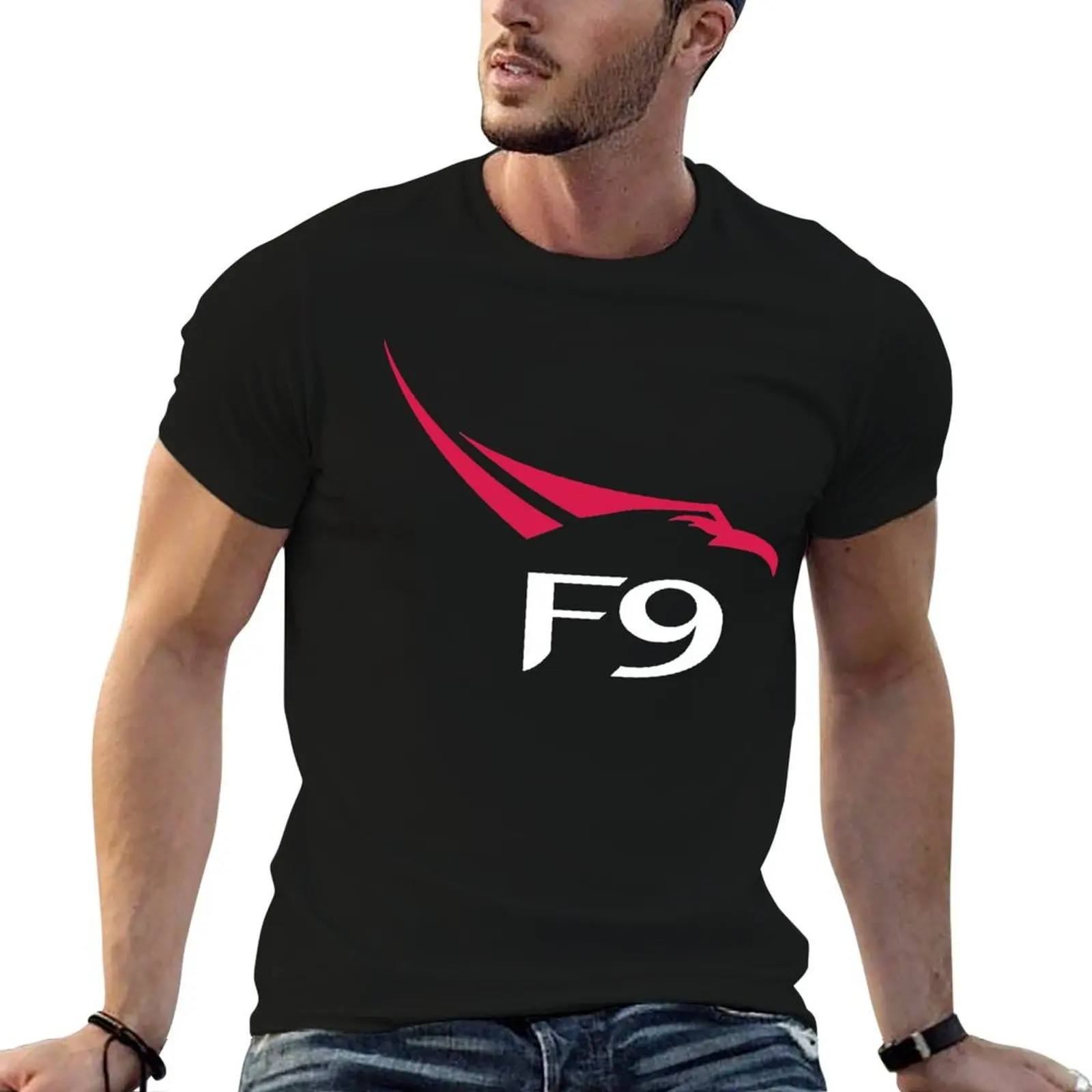 

SpaceX Falcon 9 Logo Classic T-Shirt t shirt man casual cotton t shirt pack men t shirt cotton 100% T-Shirt