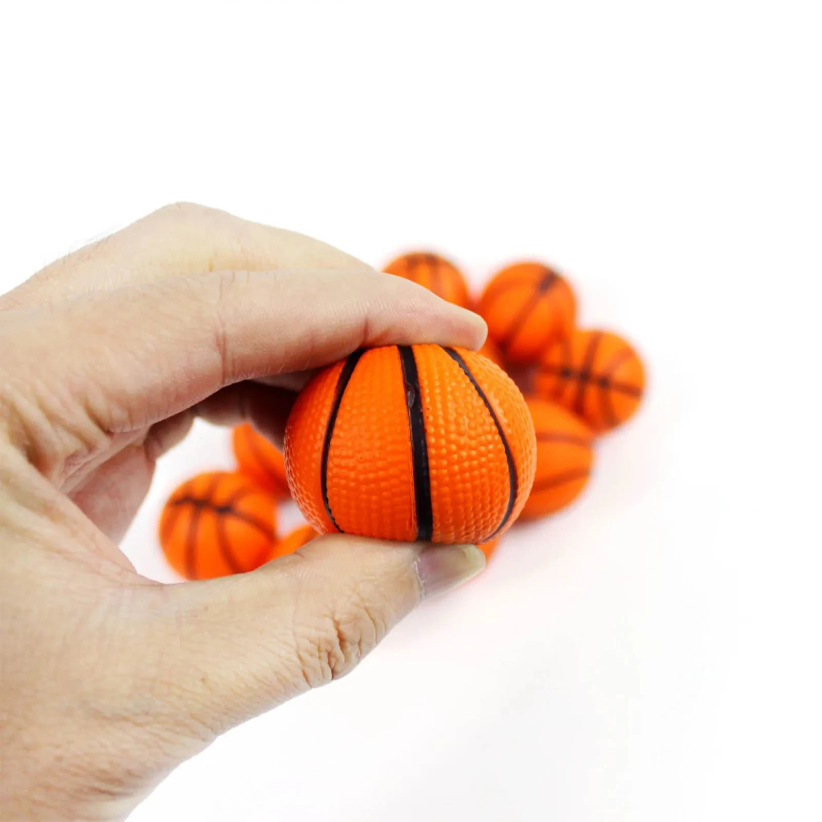 Mini balle élastique en éponge pour enfants, jouet d'éducation sportive, sports de plein air en PU, boule de libération d'instituts soulignés, cadeau d'anniversaire, nouveau, 12 pièces