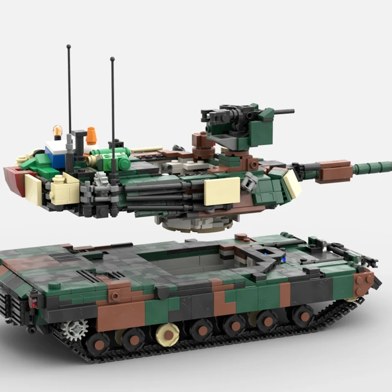 Sprzęt wojskowy M1A2 Abrams SEP V2 1/32 Skala MOC Building Block Model Zestaw do montażu DIY Zabawki Prezenty 1678 SZTUK