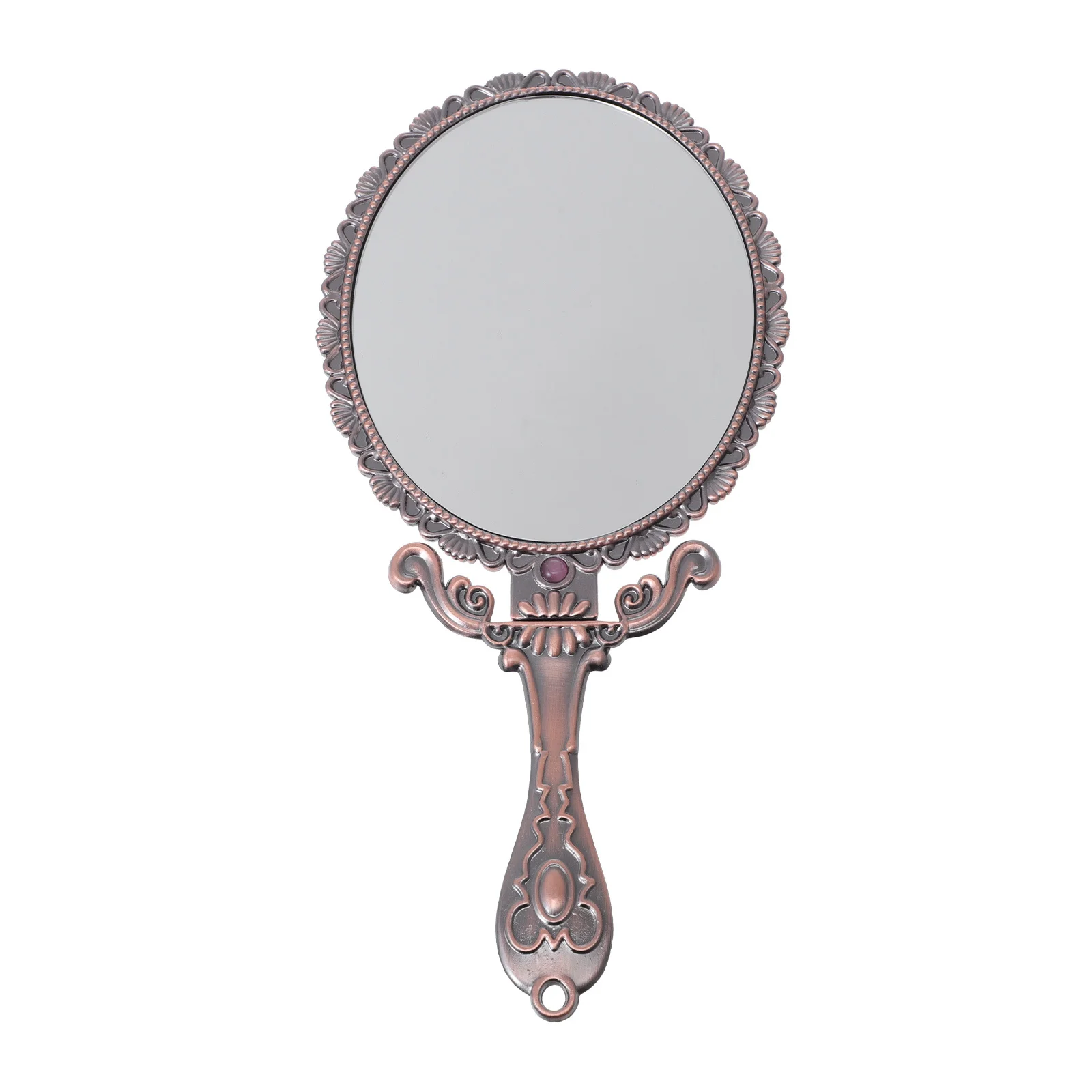 Handheld Mirror Practical Foldable Portable Mirror Chic Design for Women Makeup Touch-Ups