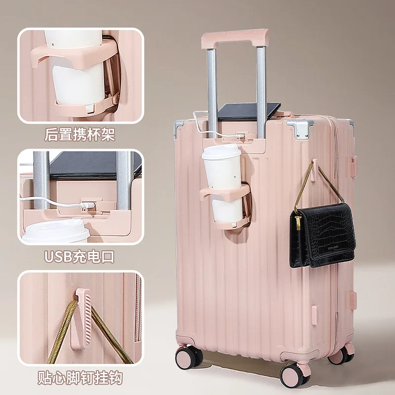 Trolley case 2023 new travel case universal wheel sturdy and durable password box