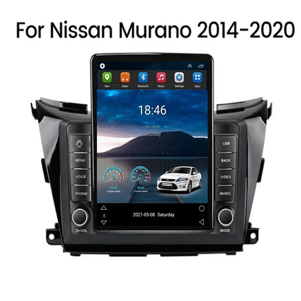 128GB Android 13 Tesla Screen Car Radio Stereo Nissan Murano 3 Z52 2014 2015 2016 2017 2018 to 2023+ GPS Multimedia VIDEO PLAYER