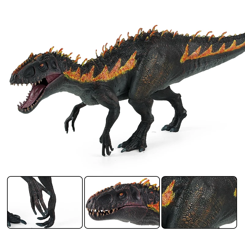 Oenux New Savage Jurassic Indominus Rex Tyrannosaurus Action Figures Open Mouth Dinossauro Animals Model Collection Kid Toy Gift