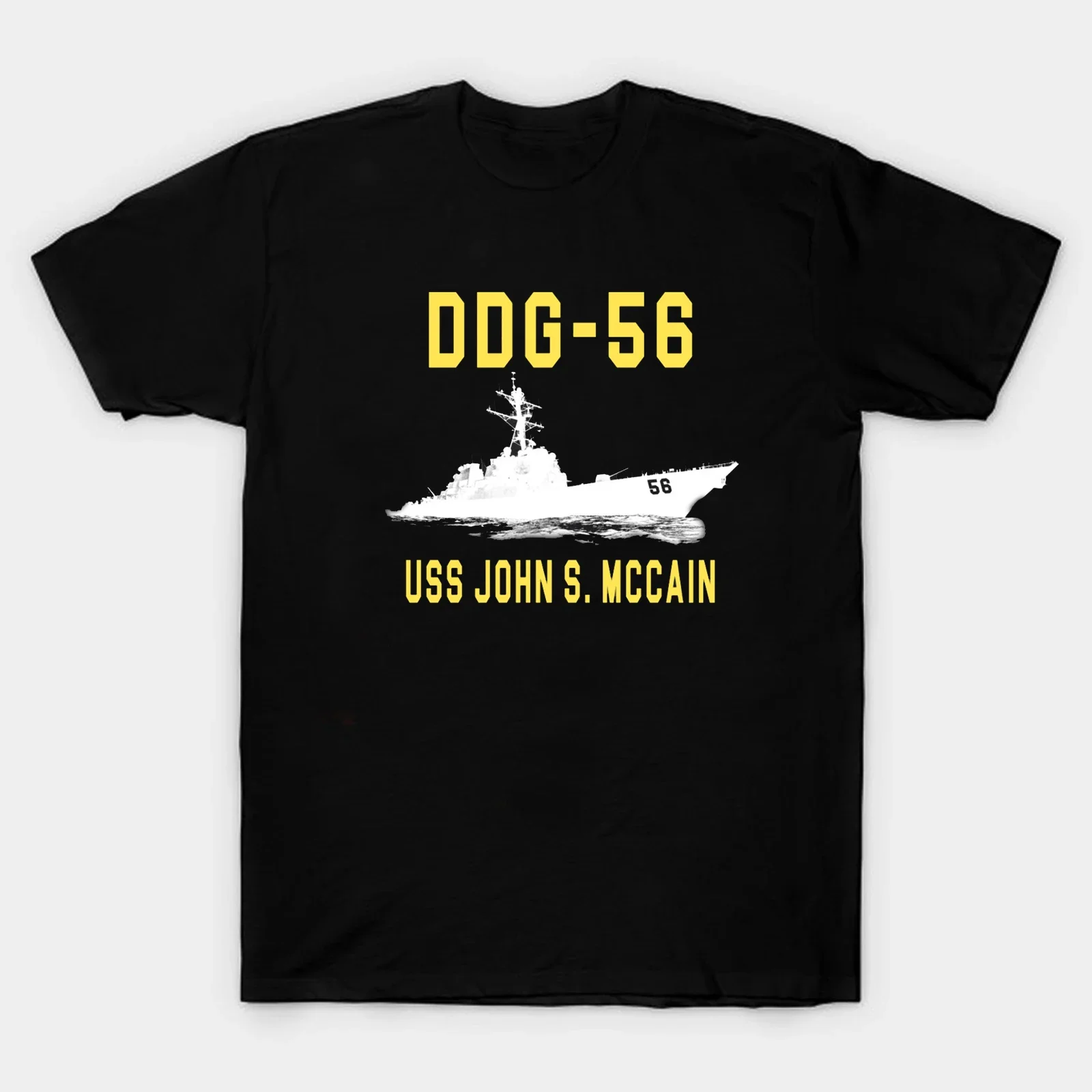 

Мужская футболка USS John S. McCain DDG-56 Destroyer. Высококачественный хлопок, дышащий топ, свободная повседневная футболка, размеры S-3XL