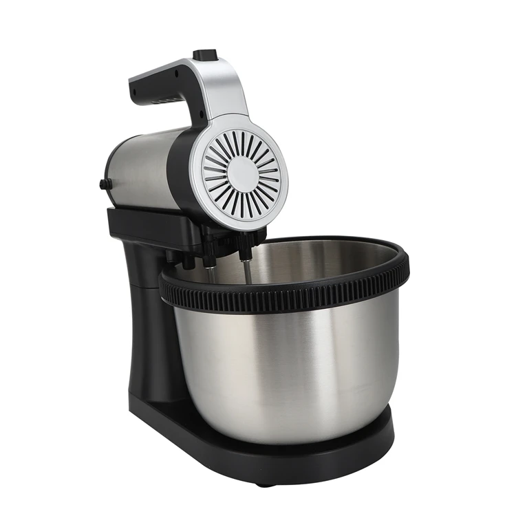 1000W Electric Eg Whisk 5 Speed 2 in 1 Hand Mixer Detachable Stainless Steel Mixing Bowl Stand Mixer