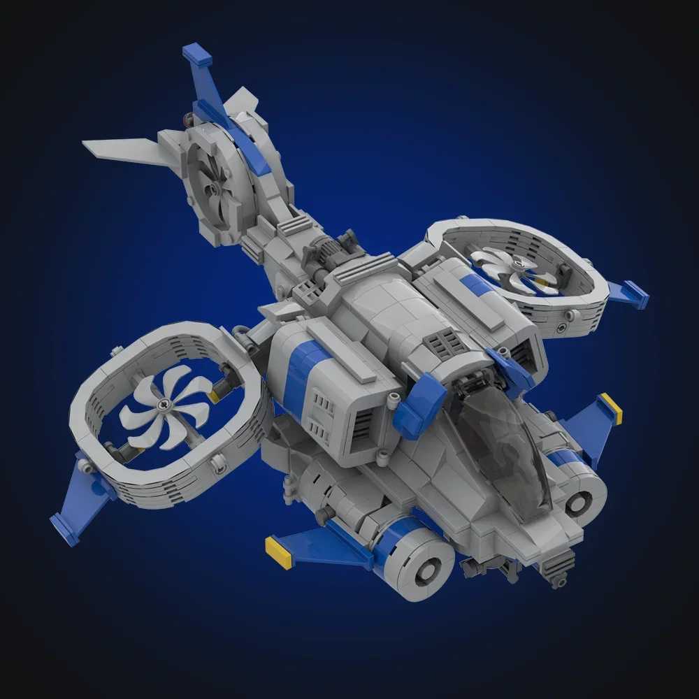 Gobricks MOC Space plane Banshee starfightereds Building Blocks Model Game Scene DIY Assembled Bricks Toy for Children Gift