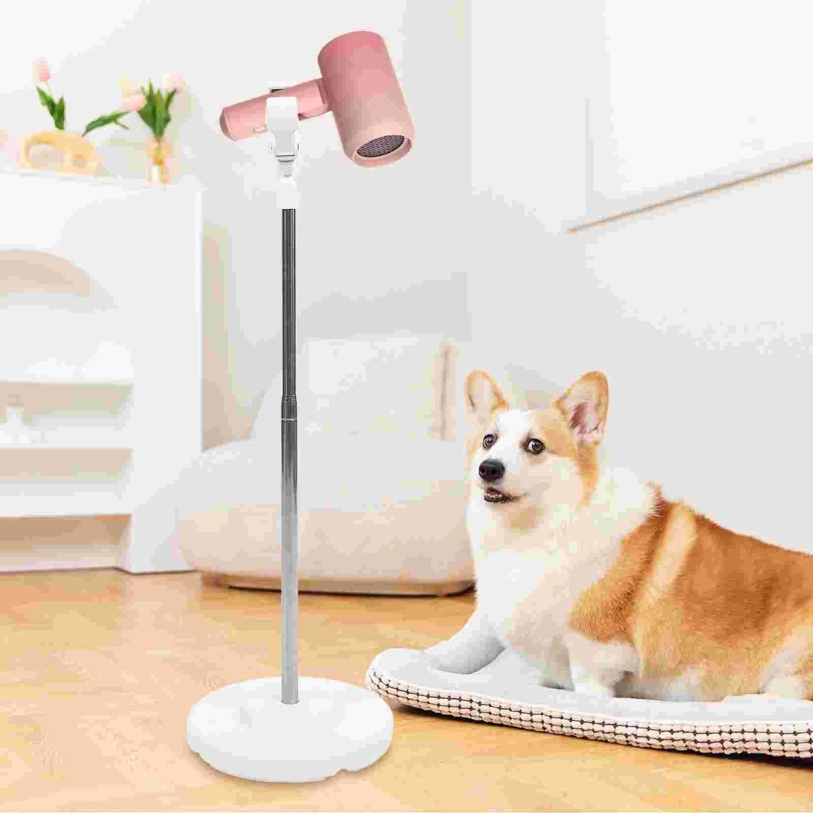 Hair Dryer Holder Stand Hands Free Blow Vertical Pet Grooming Tool Stainless Steel Arm