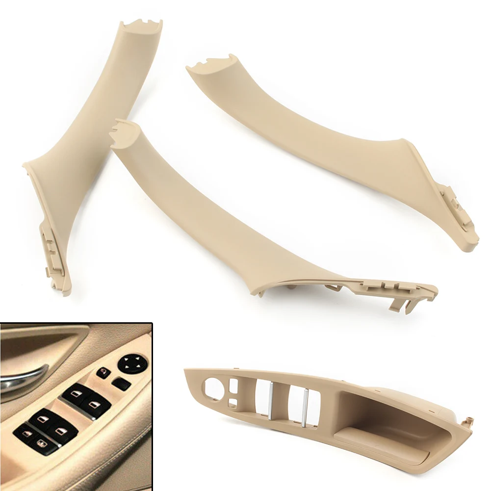 RHD Beige Car Inner Window Switch Armrest Panel Door Handle Kit For BMW F10 F11 5 Series 2010 2011 2012 2013 2014 2015 2016