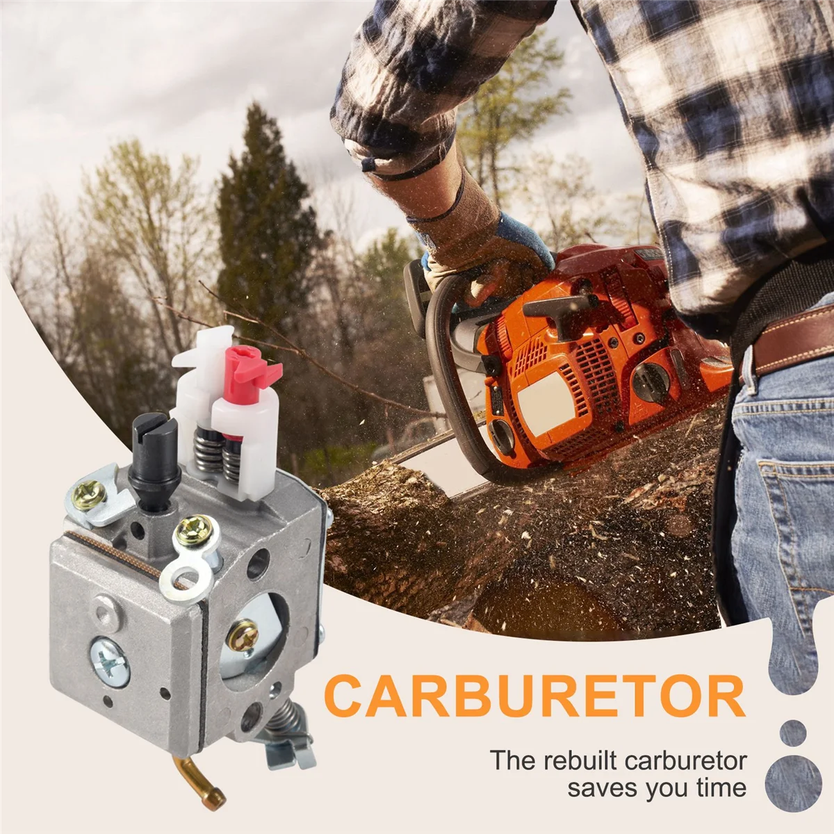 N89R Carburetor for Husqvarna 340 345 346 350 353 Chain Saw Rep 503283208 Zama Carburetor