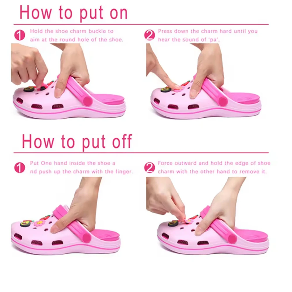 New19pcs Hot Toys Fairy Tale story Cartoon Role Series PVC Shoes Accessories DIY Detachable Waterproof Fashion Shoes Accessories view 6