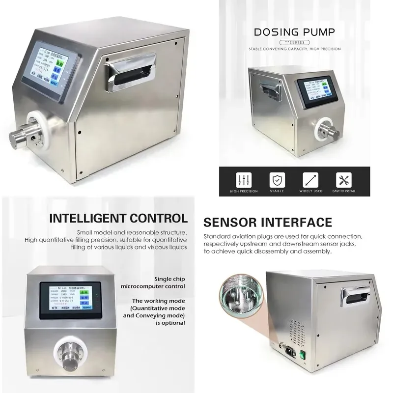 Automatic High Pressure 316L Stainless Steel Piston Pump for Acid Chlorine Laboratory Chemical Liquid Metering Dosing