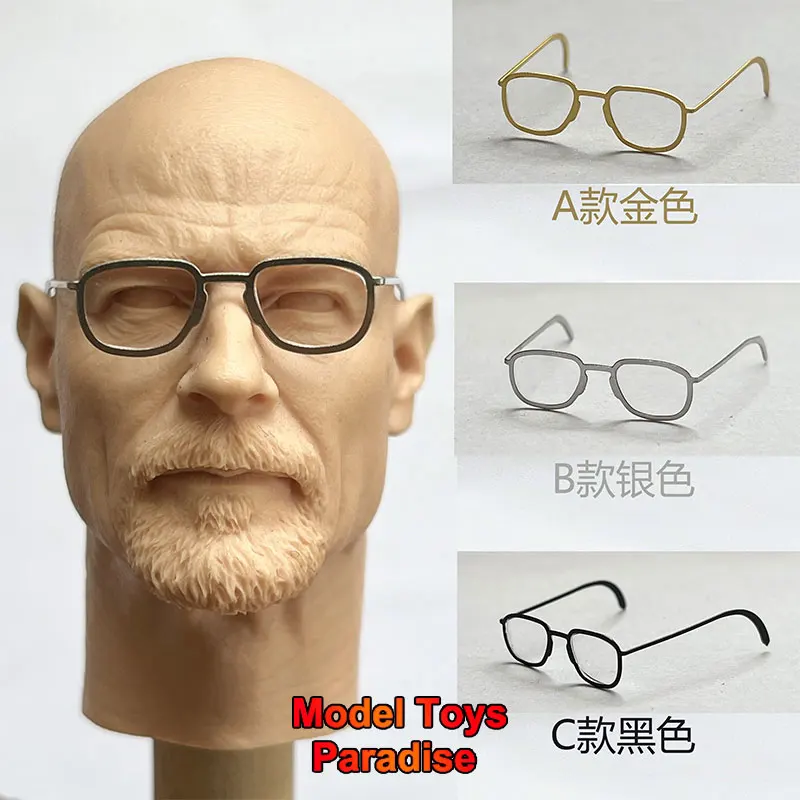 

3 цвета 1/6 мужские солдатские очки BreakingBad Tony ретро круглые очки в металлической оправе подходят для 12 дюймов экшн-фигурки тела