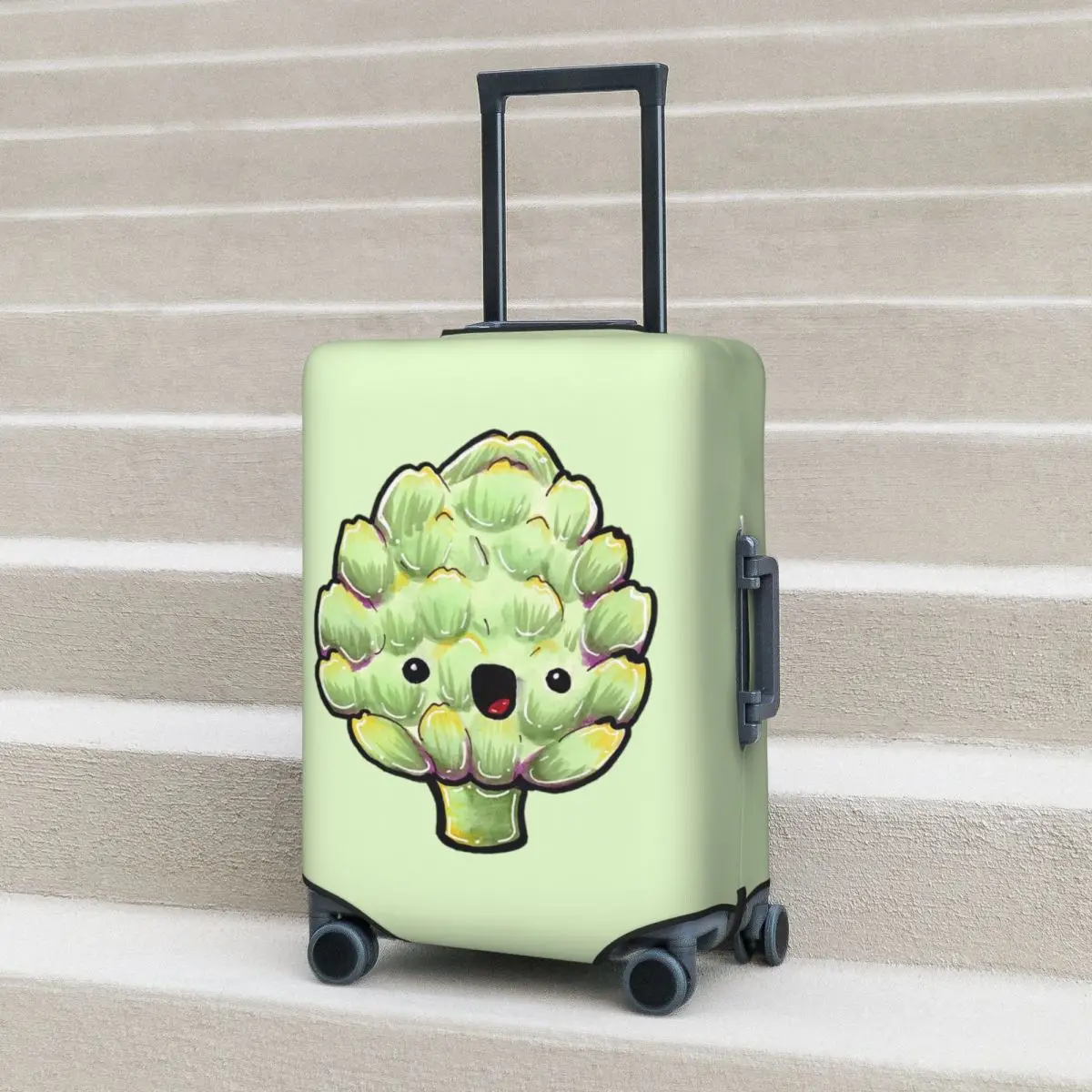 

Cute Artichoke Suitcase Cover Protection Elastic Travel Luggage Protector Covers for 18-32 Inch