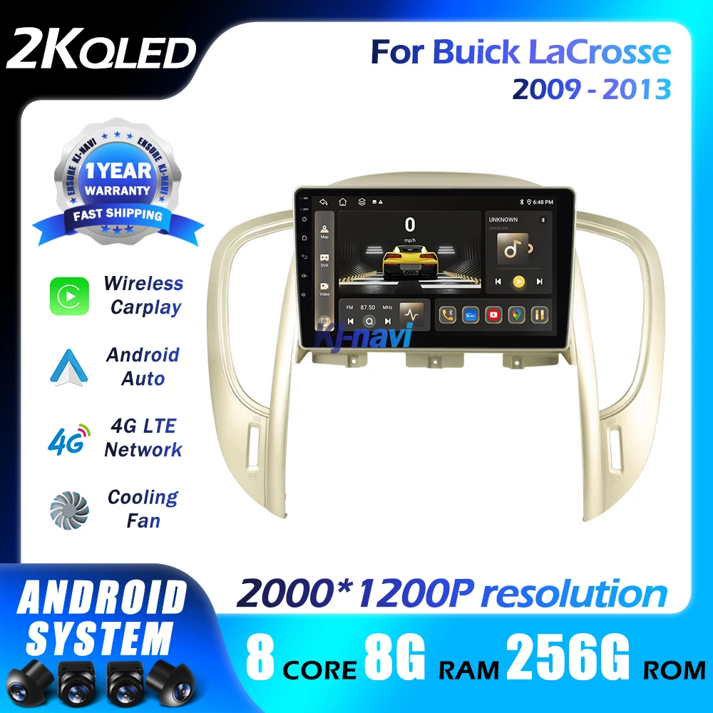 

Android 14 Car Radio For Buick LaCrosse 2009 - 2013 4G Multimedia Video Player Navigation GPS Carplay Android Auto 5GWIFI 4G