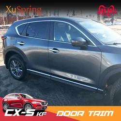 Car Window Trim for Mazda CX-5 CX5 2017 2018 2019 2020 2021 KF Chrome Strips Outer Decoration Garnish Cover Refit Accessories