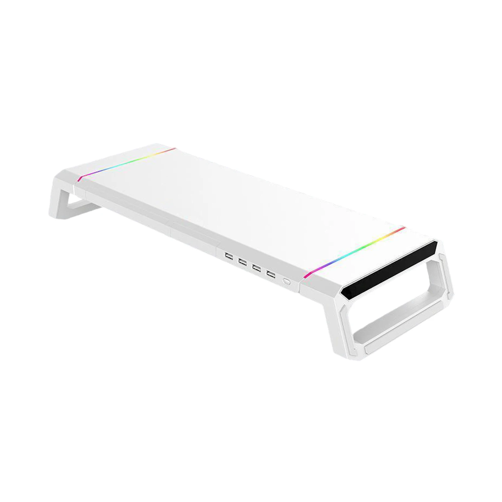 Cool Seven-color Light Monitors Stand With Mobile Phone Holder Drawer Suitable For Any Desk Or Wall