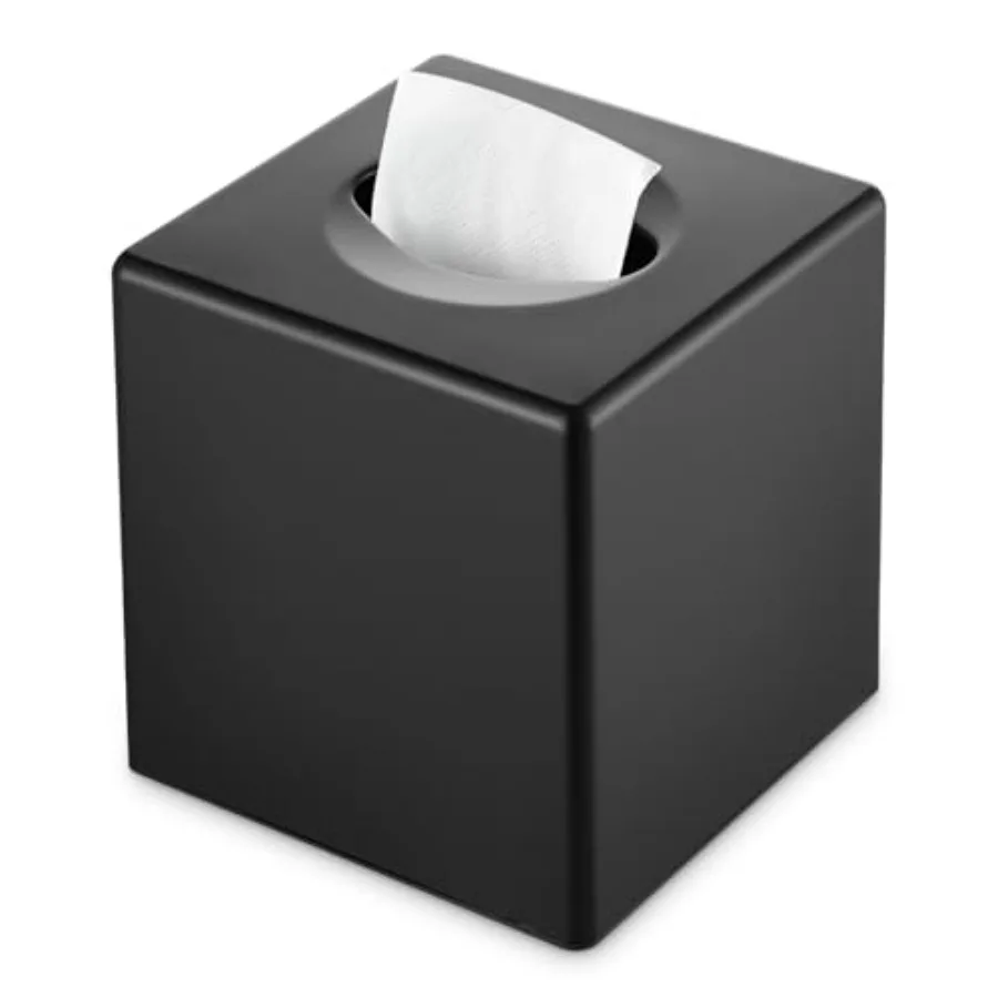 

Tissue Box Cover, Modern Decorative Square Facial Storage Tissue Box Holder, Home Accessories for Bathroom Vanity Countertops,