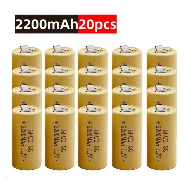 ☛Dobíjecí Ni-Cd baterie 2200mAh pro elektrické nářadí Makita, Bosch, Hitachi a DeWalt, baterie pro šroubováky, 1,2 V, vysoká kvalita - náhled 4