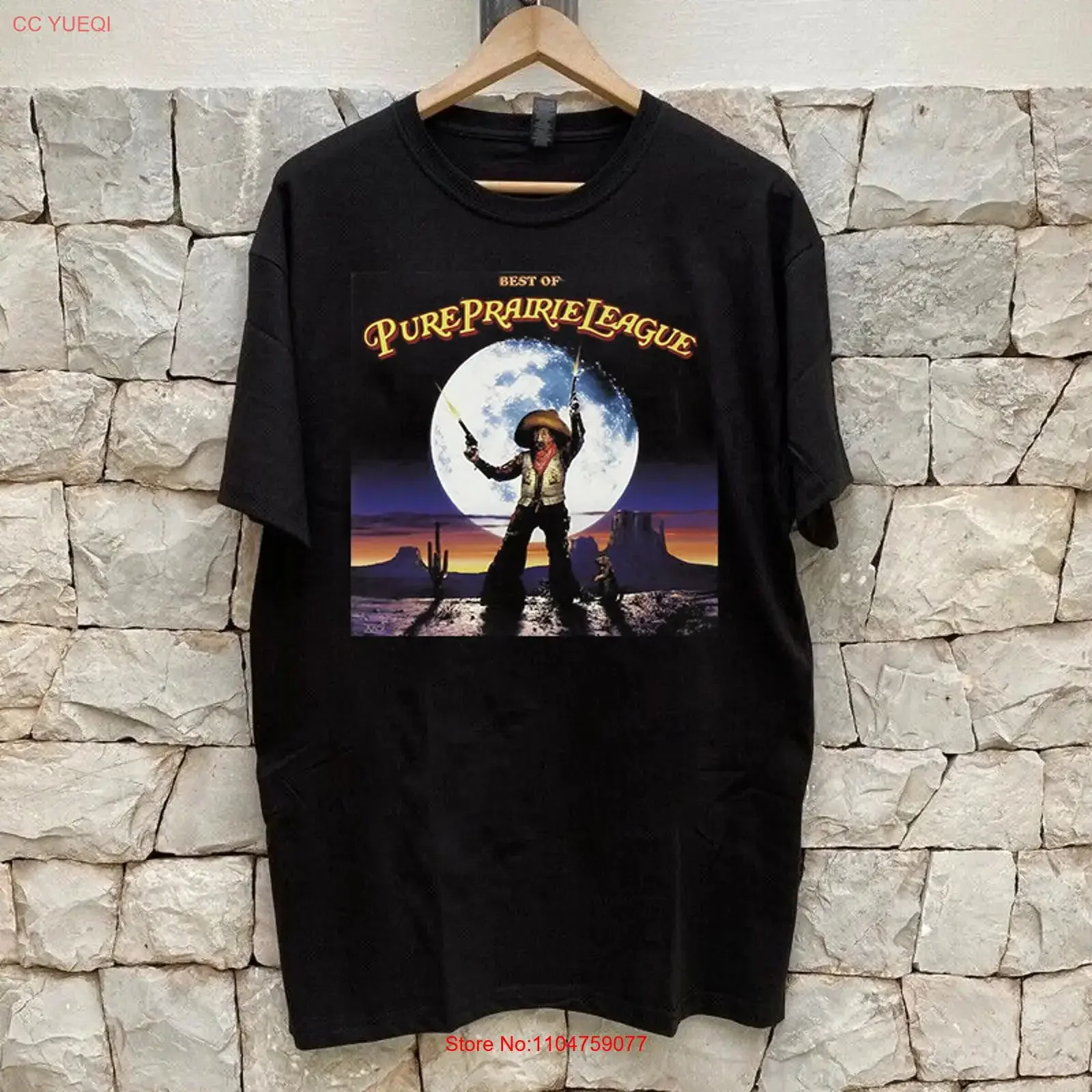 Best of Pure Prairie League Band Black Cotton T SHIRT FULL SIZE S 5XL vintage Washed Top For Everyday Wear Stretched fashion