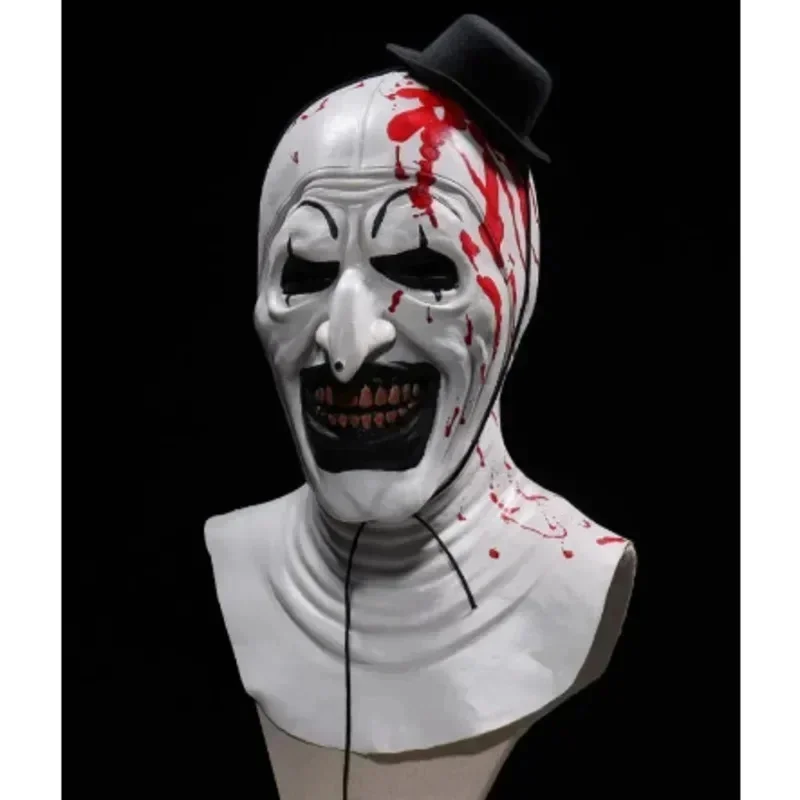 Terrifier arte palhaço cosplay traje masculino macacão feminino role play fantasia vestido mancha de sangue uniforme roupas de halloween festa de carnaval