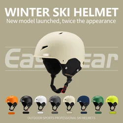 Eastinear skihelm is lichtgewicht, ademend, antibotsing en warm voor mannen en vrouwen, outdoor ski-uitrusting voor kinderen