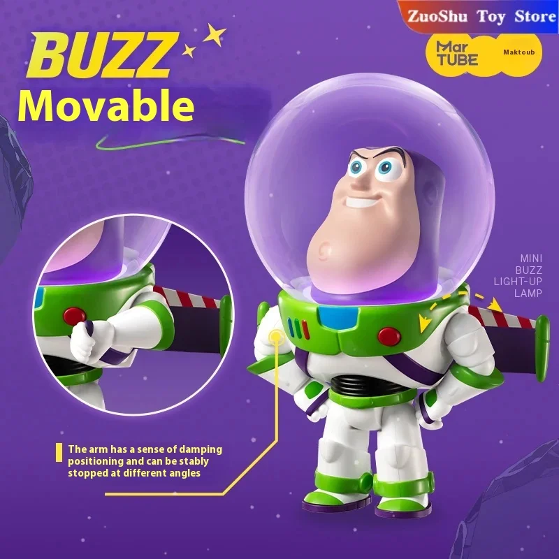 Buzz Lightyear tête à bulle tendance jouable brillant jouet histoire pendentif Disney Mobile boîte aveugle portable périphérie