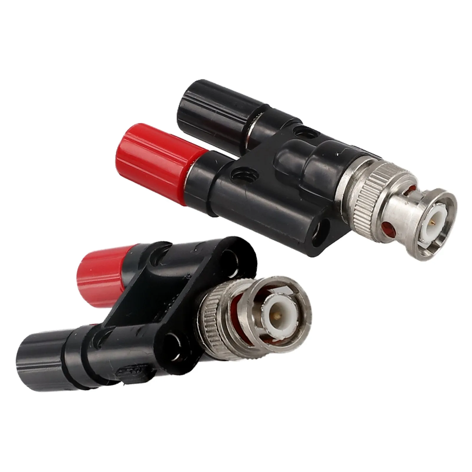 Audio Connections 4mm BNC Male Adapter Male To Female Connector Adapter Antenna Splitter Easy Installation ABS Plastic Shell