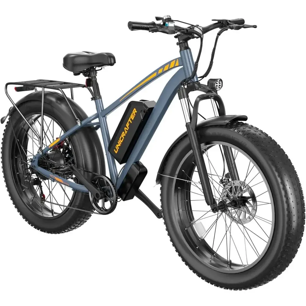 

1000W 48V 18.2AH Removable Battery 26 7-Speed Adult Electric Mountain Beach Bike, 30MPH, UL 2849 Safety Certified