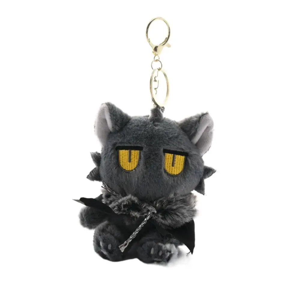 PP algodão demônio gato chaveiro fofo confortável capa gato chaveiro dos desenhos animados pendurado saco de pelúcia pingente meninos e meninas