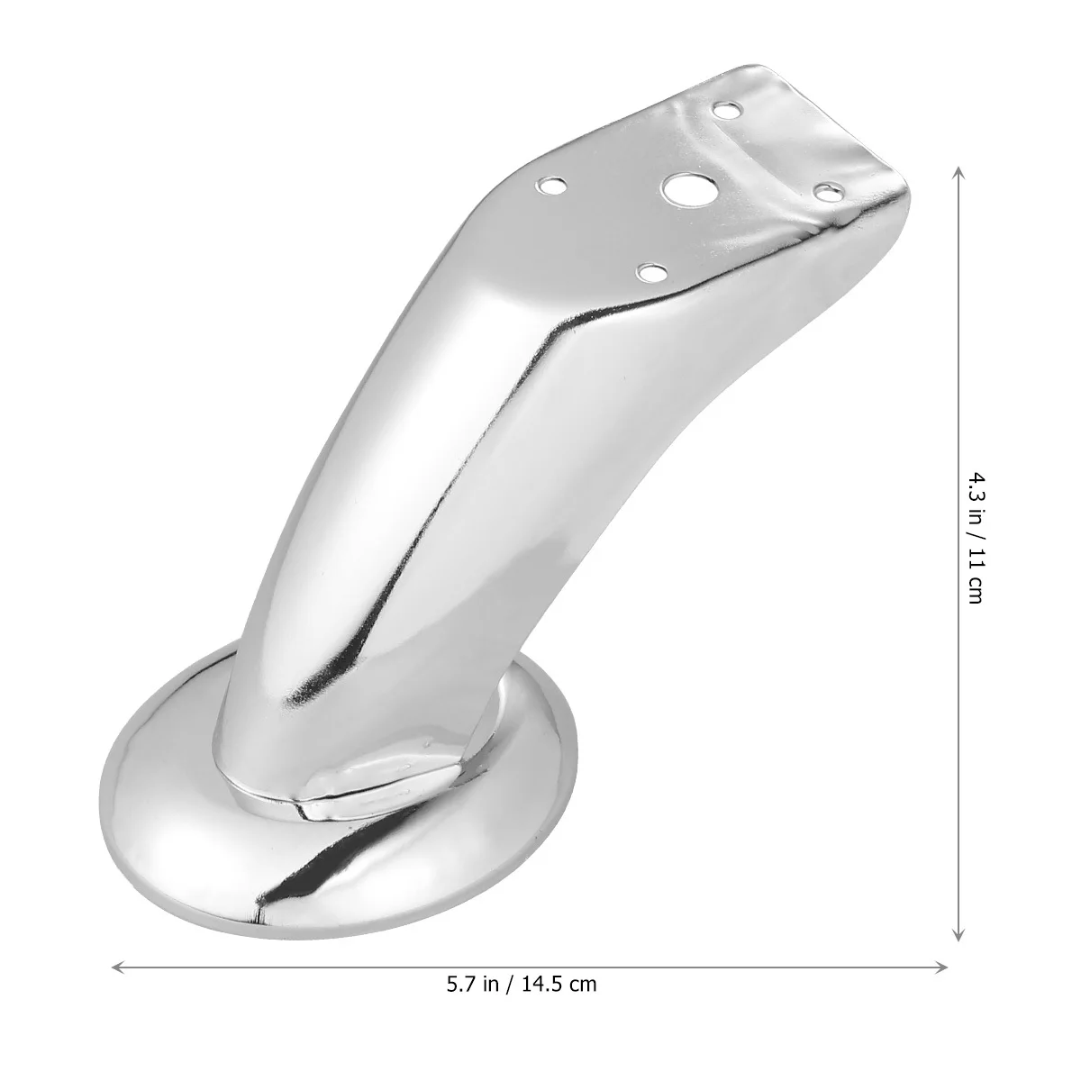 4 Stück 5 Löcher Möbelbeine Unterstützung Sofa Couchtisch Beine rutschfest langlebig Bodenschutz Home Decor Tool Modern Silber