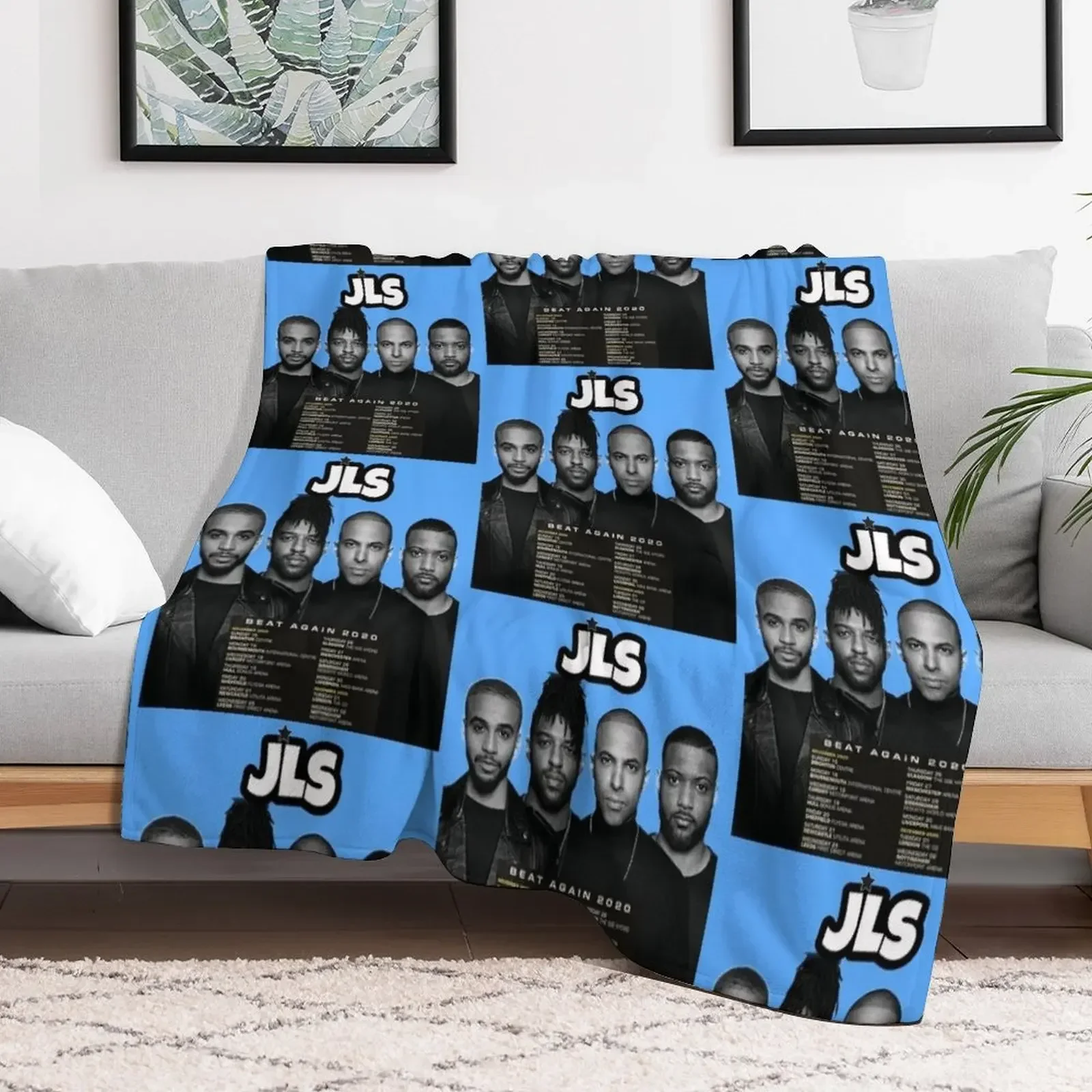 JLS Fan Made Tour Apparel Throw Blanket Quilt Heavy Blankets