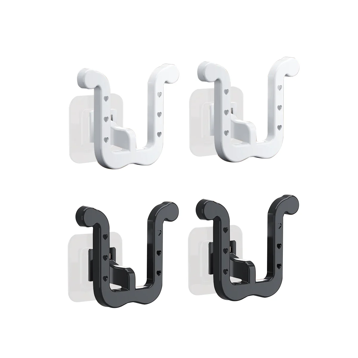 Настенная стойка для обуви, 4 шт., держатель для тапочек, органайзер для тапочек, самоклеящаяся стойка для обуви для дверей, шкафов, ванной, кухни