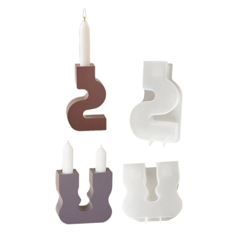 Silicone Craft Molds S/U Holder Molds Base Mold Silicone Clay Moulds Suitable for Hand-Making Craft