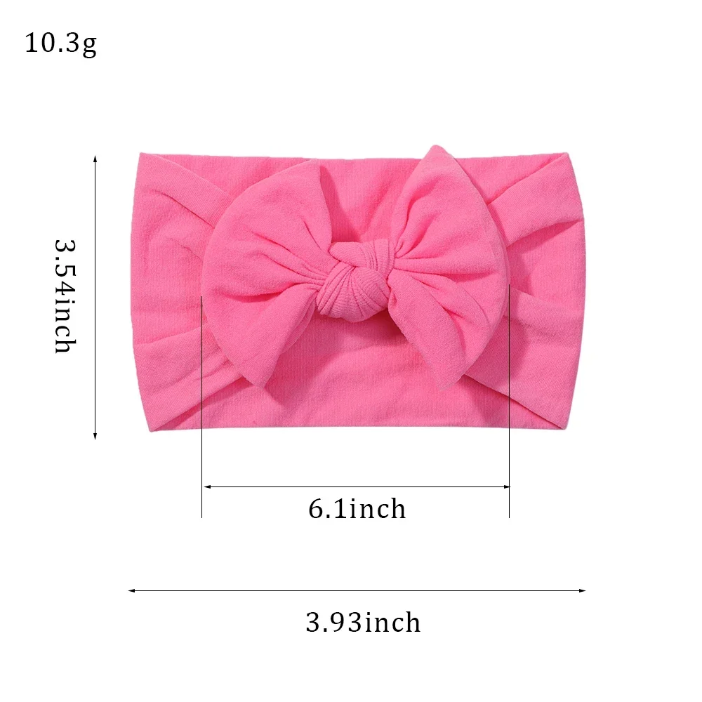 5Pcs Cute Bows Baby Headband  Baby Girl Hair Bands for Newborn Infant  Soft Elastic Turban Headwear Baby Hair Accessories Gifts